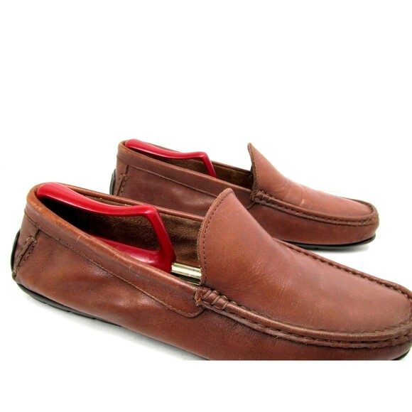 Dino Draghi  Brown Moc Toe Driving Loafers Size US 9 EUR 42 main image 7